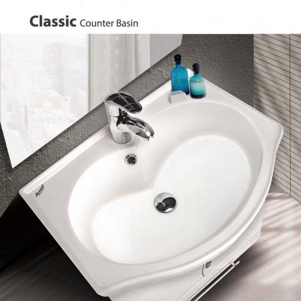 روشویی روکابینتی مروارید مدل کلاسیک 60